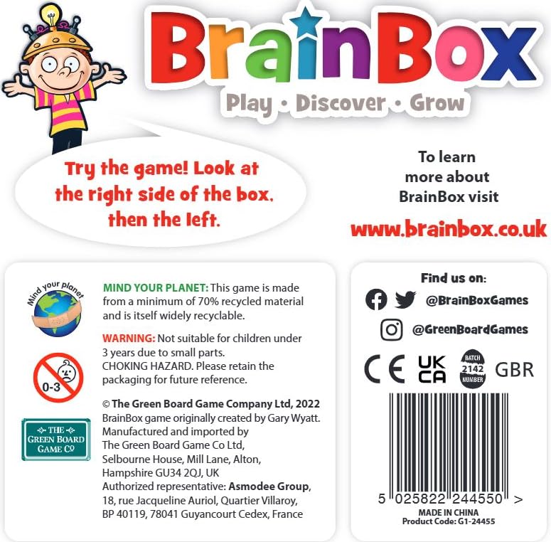 BrainBox Let's Learn French (2022) Card Game