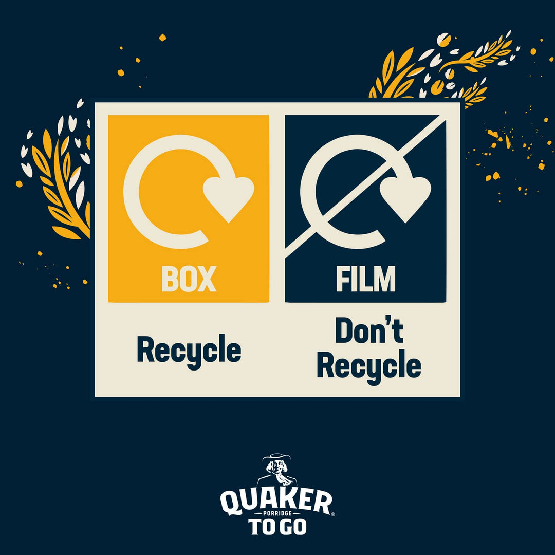 Quaker - Porridge To Go Cinnamon Breakfast Bars 2 x 55 g