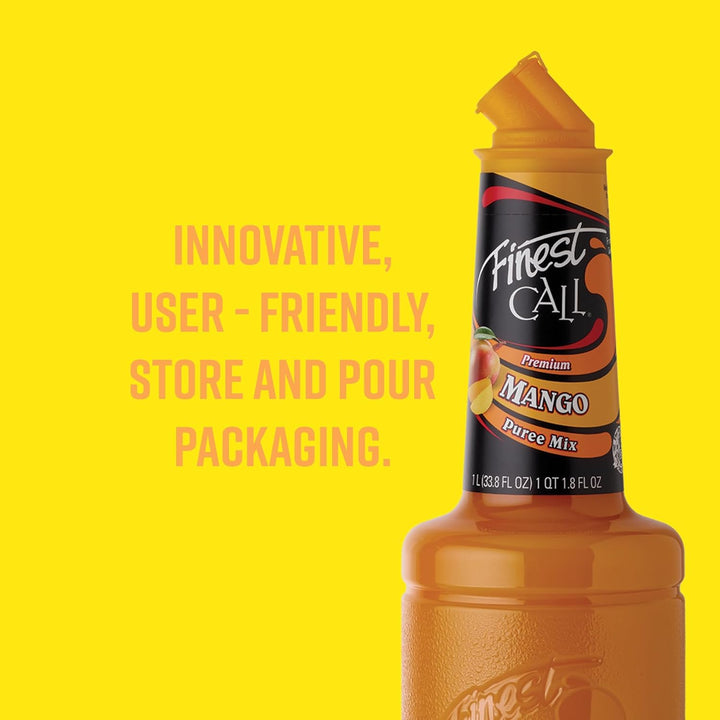 Finest Call Mango Puree - Premium Alphonso Mango Cocktail Mix for Drinks, Desserts & Cooking