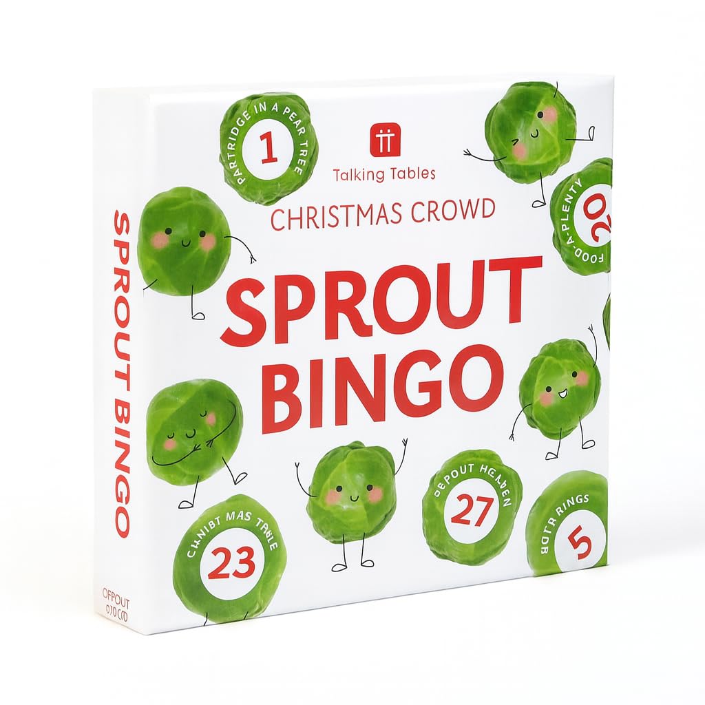 Talking Tables Christmas Sprout Bingo Game | Festive Family Board Game for Kids & Adults