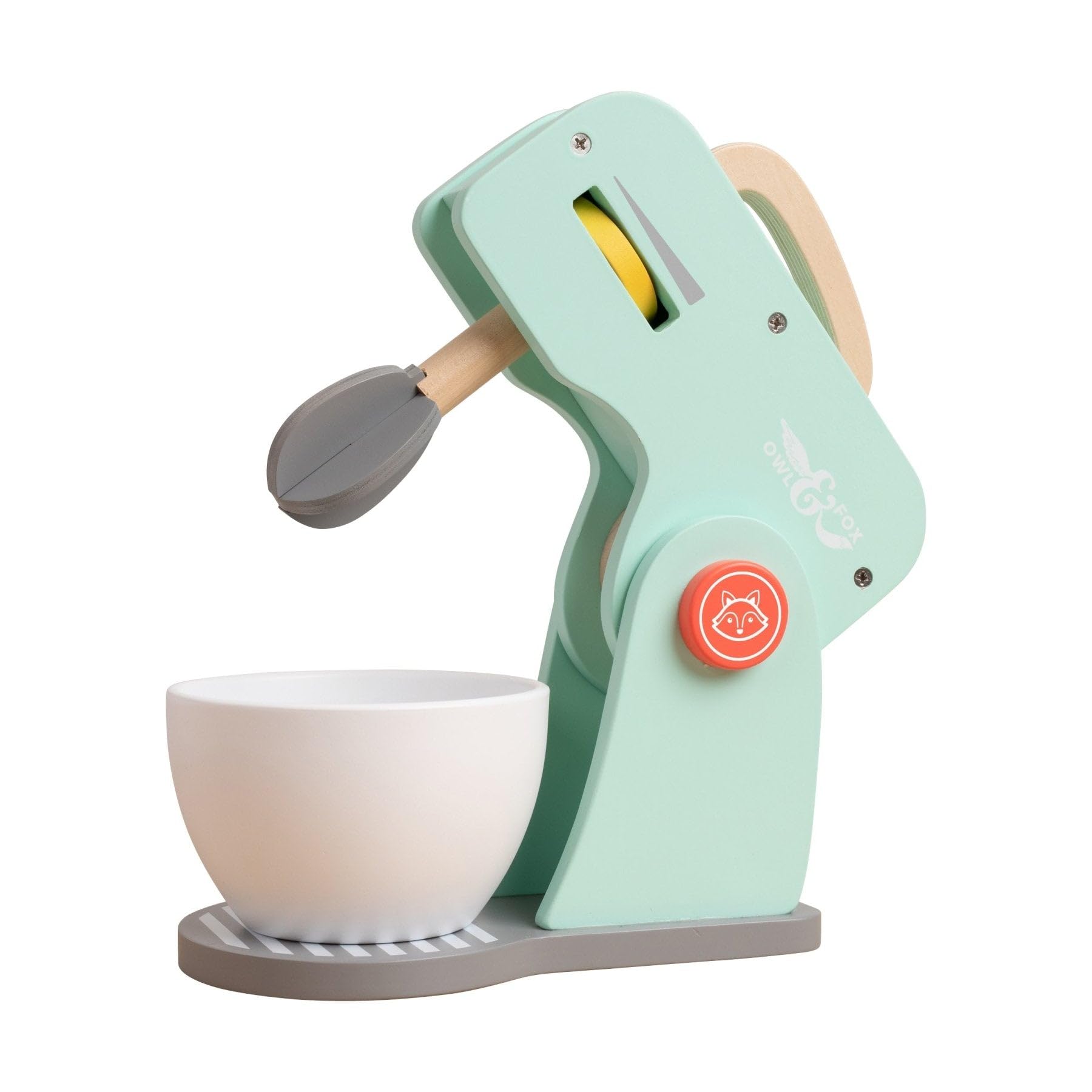 Owl & Fox Wooden Baking Set - Pretend Play Kitchen Appliance for Ages 36 Months to 8 Years 4