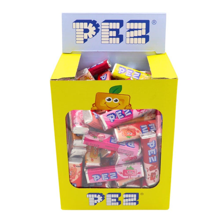 PEZ Mixed Fruit Flavoured Refill Box, Vegan Retro Sweets, 850 g