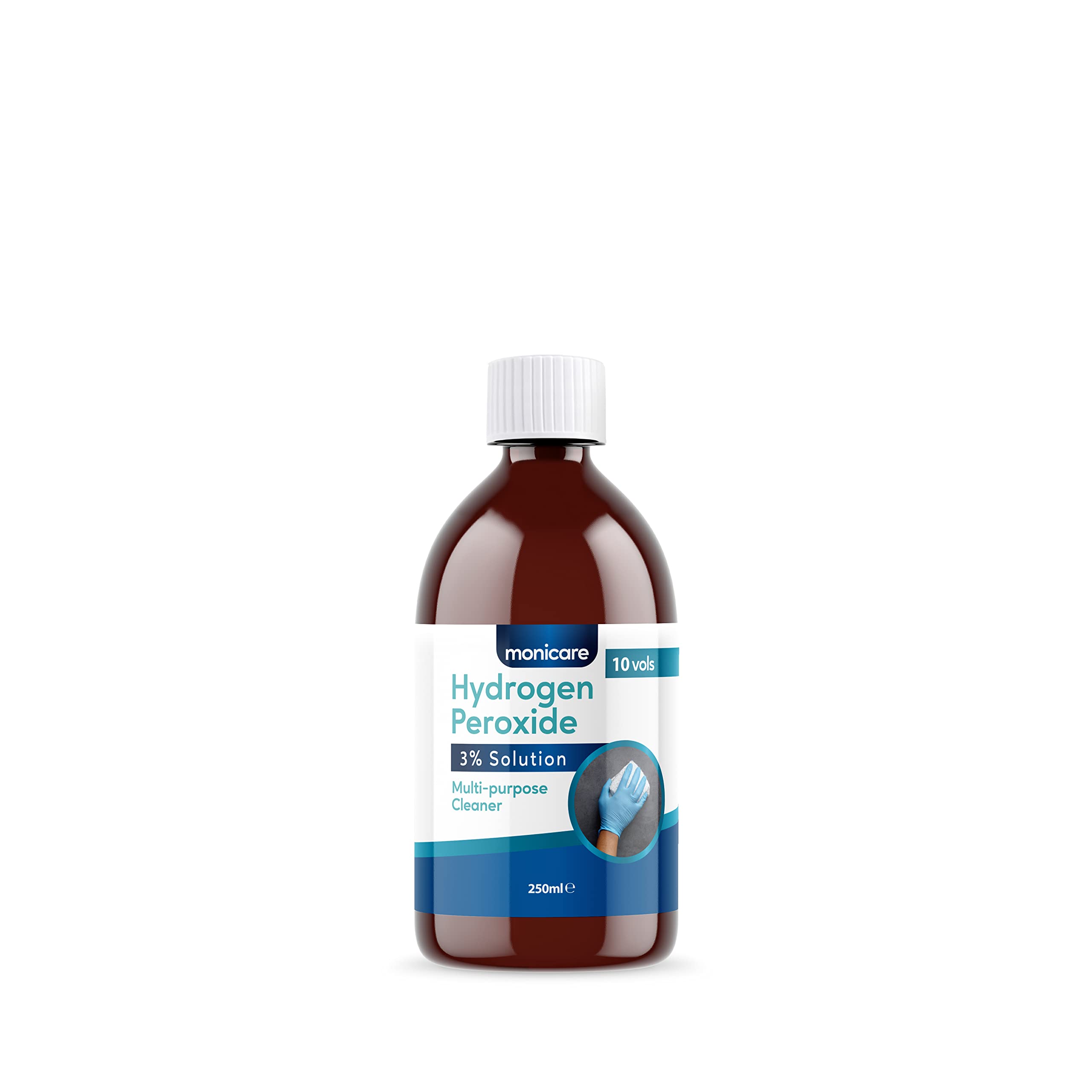 Monicare Hydrogen Peroxide 3% Multi-Purpose Cleaner - 250ml Liquid | Hospital Grade Disinfectant 1