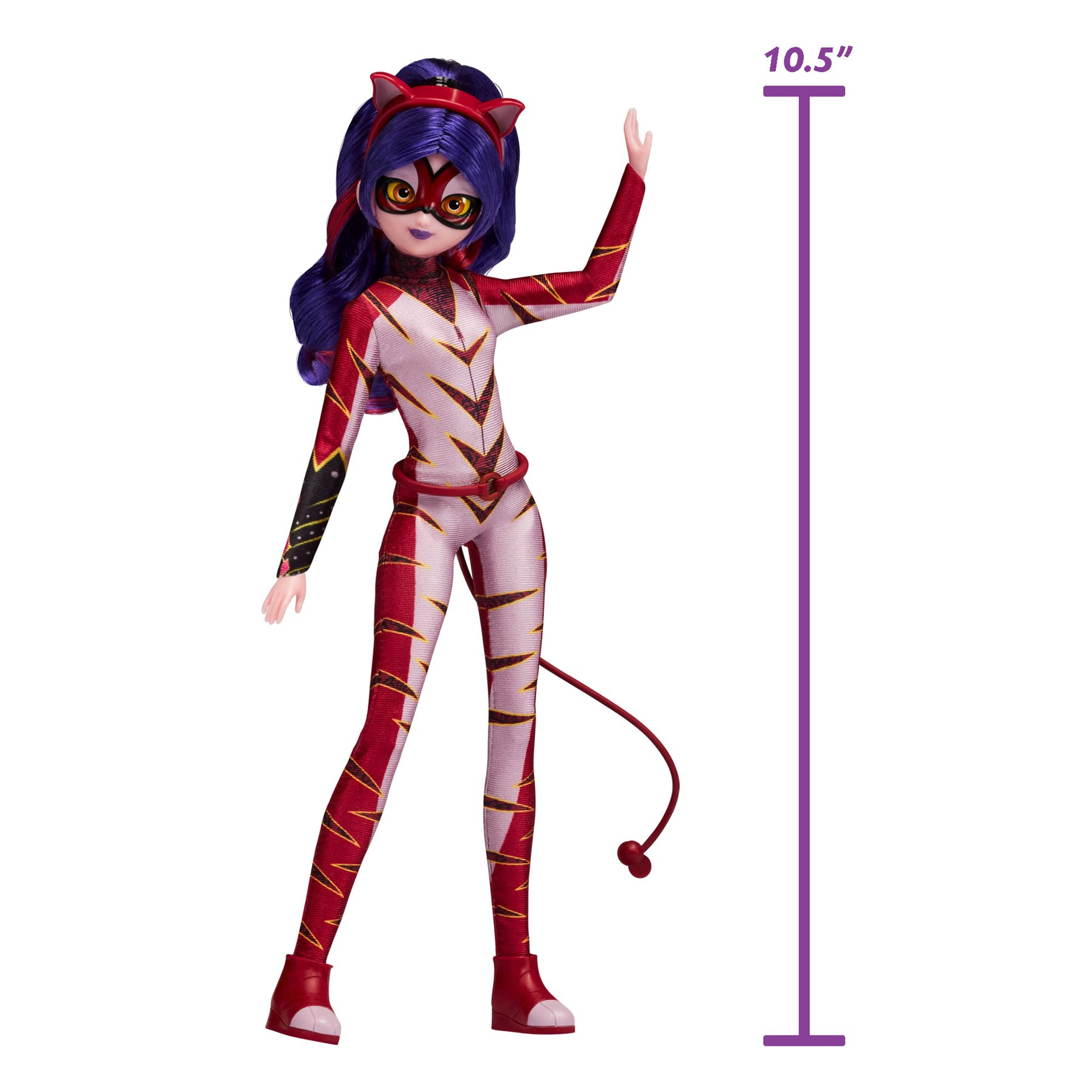 Miraculous Purple Tigress Fashion Doll - 26cm Articulated Figure with Kwami & Accessories | Bandai