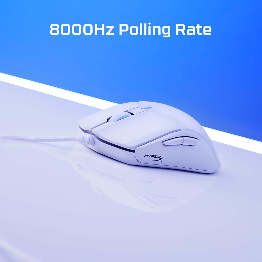 HyperX Pulsefire Haste 2 Gaming Mouse – Ultra-Light 53g with 26K Sensor, 8000Hz Polling, RGB, 6 Programmable Buttons