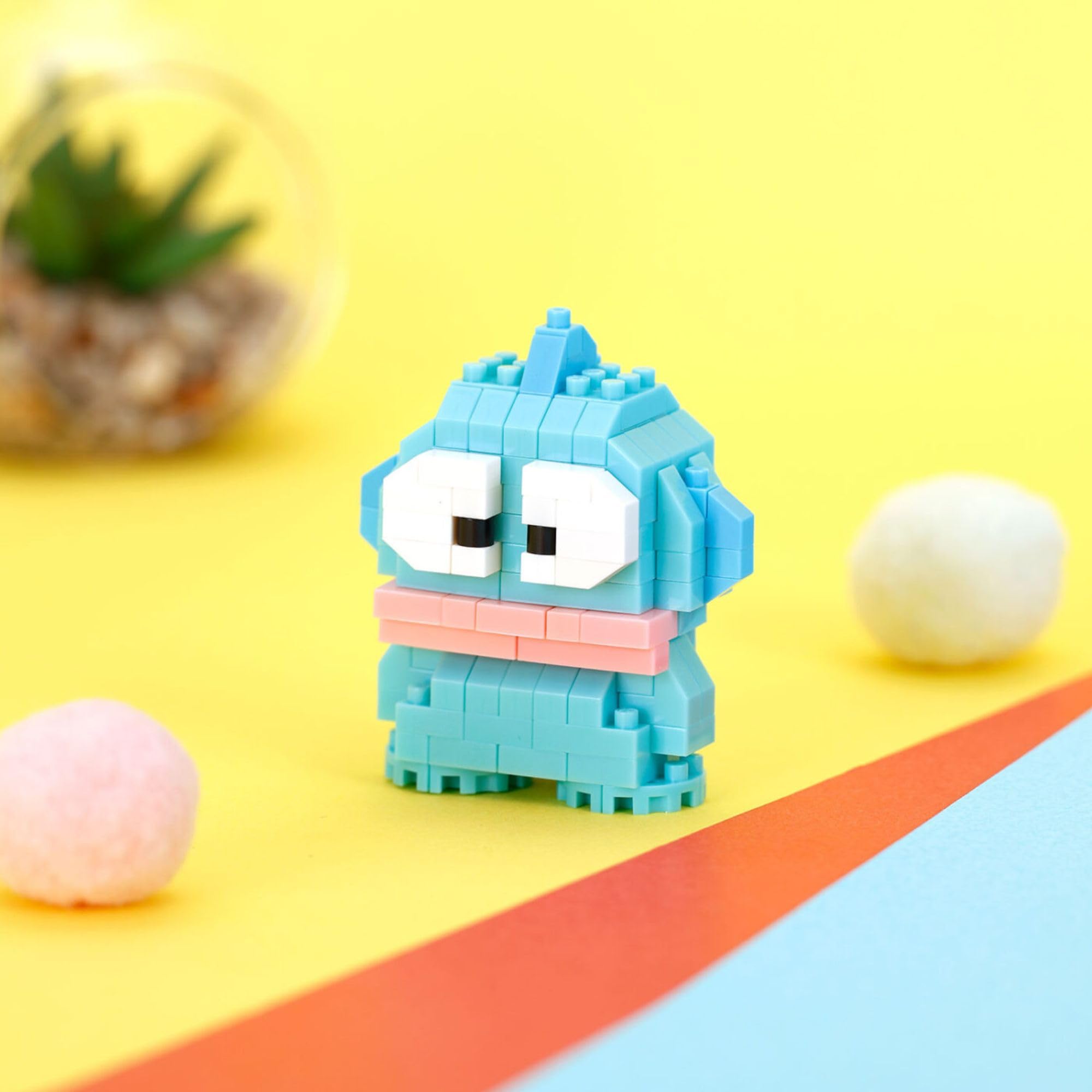 nanoblock Sanrio Hangyodon Model Kit | 170 Micro-Bricks | Difficulty 2/5 | Ages 12+ 4