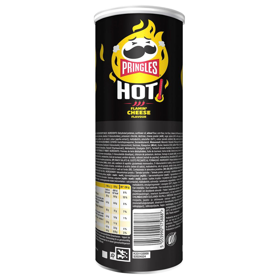 Pringles Hot Flamin’ Cheese Flavour Sharing Crisps 160g