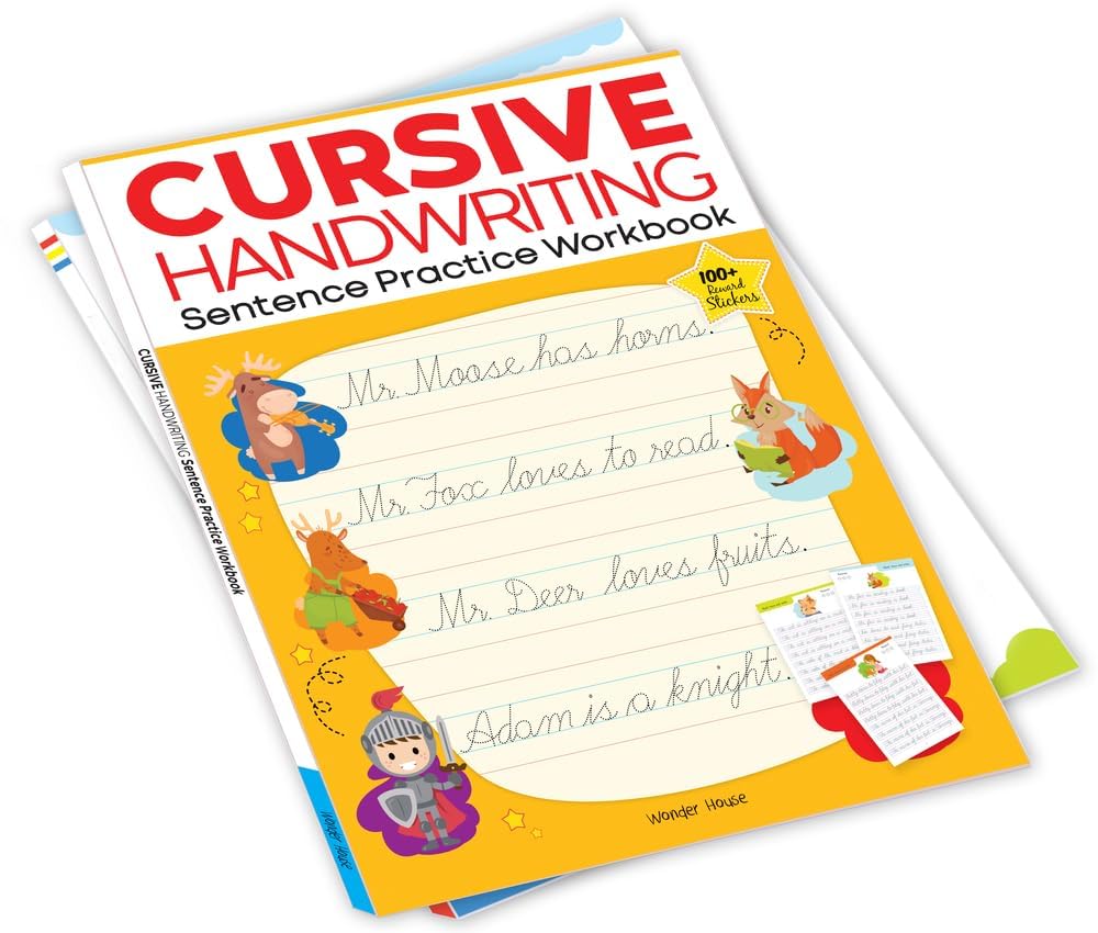 Wonder House Cursive Handwriting - Sentence Practice Workbook | Ages 3-7 4