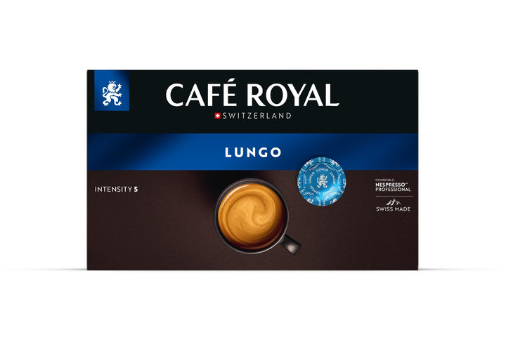 Café Royal Professional Pads, Lungo, 50 Pods - 100% Arabica, UTZ Certified, Compatible with Nespresso Professional Machines