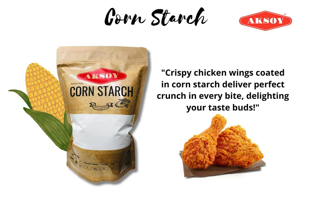 Aksoy - Corn Starch 1.5KG | Pure, Finely Ground, Gluten-Free Thickening Agent for Cooking & Baking