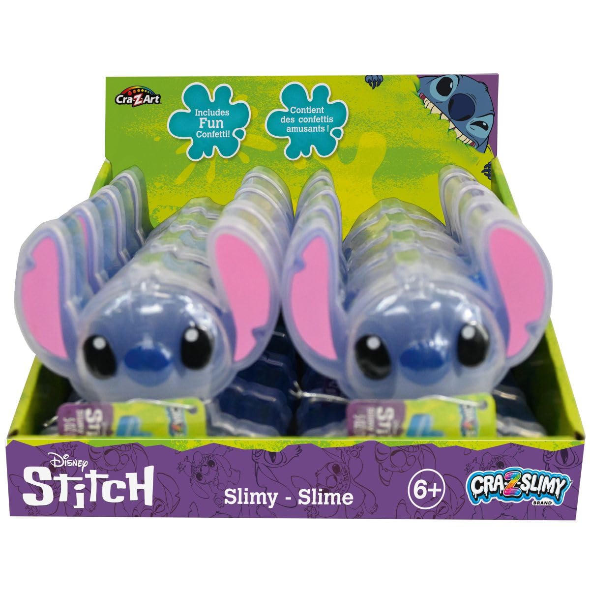 Lexibook Disney Stitch Stretchable Slime Toy with Confetti, Model SLIM01D 5