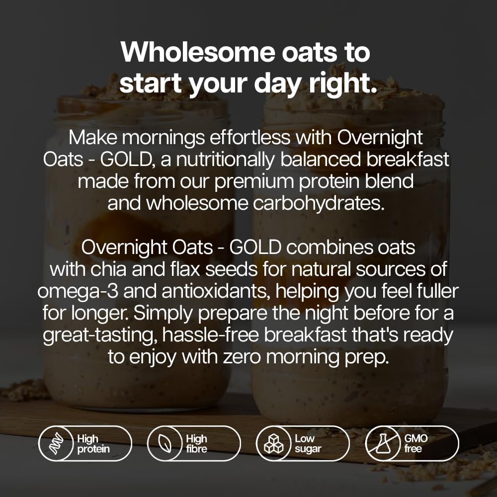 Protein Works Overnight Oats - Caramel Latte | High Protein | Low Sugar | 500 g 5