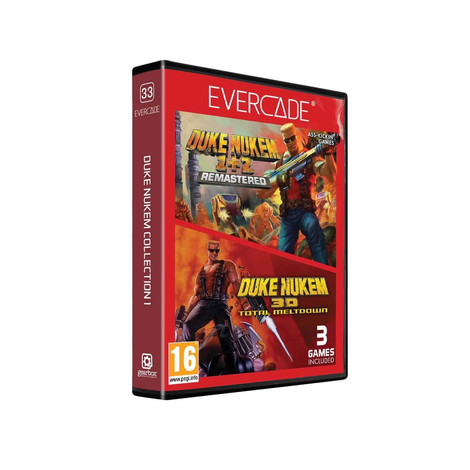 Duke Nukem Collection 1 - Evercade Blaze Red Cartridge 7
