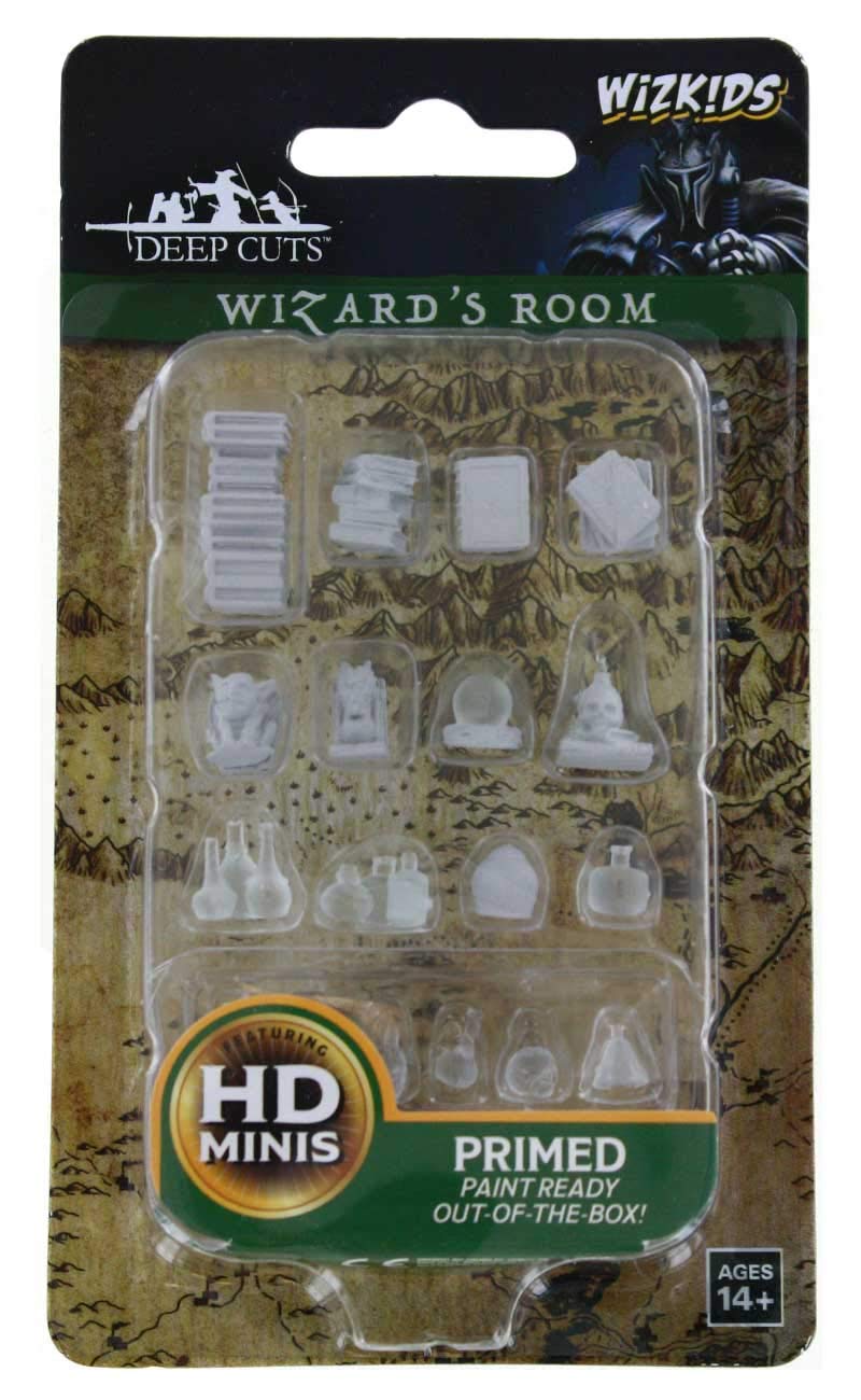 WizKids Deep Cuts Unpainted Miniatures Terrain: Wizards Room [Plastic] 1