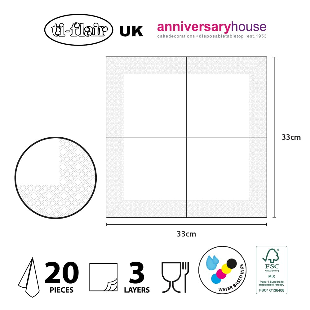 Anniversary House Cosy Christmas Village Luxury 3-Ply Napkins 2