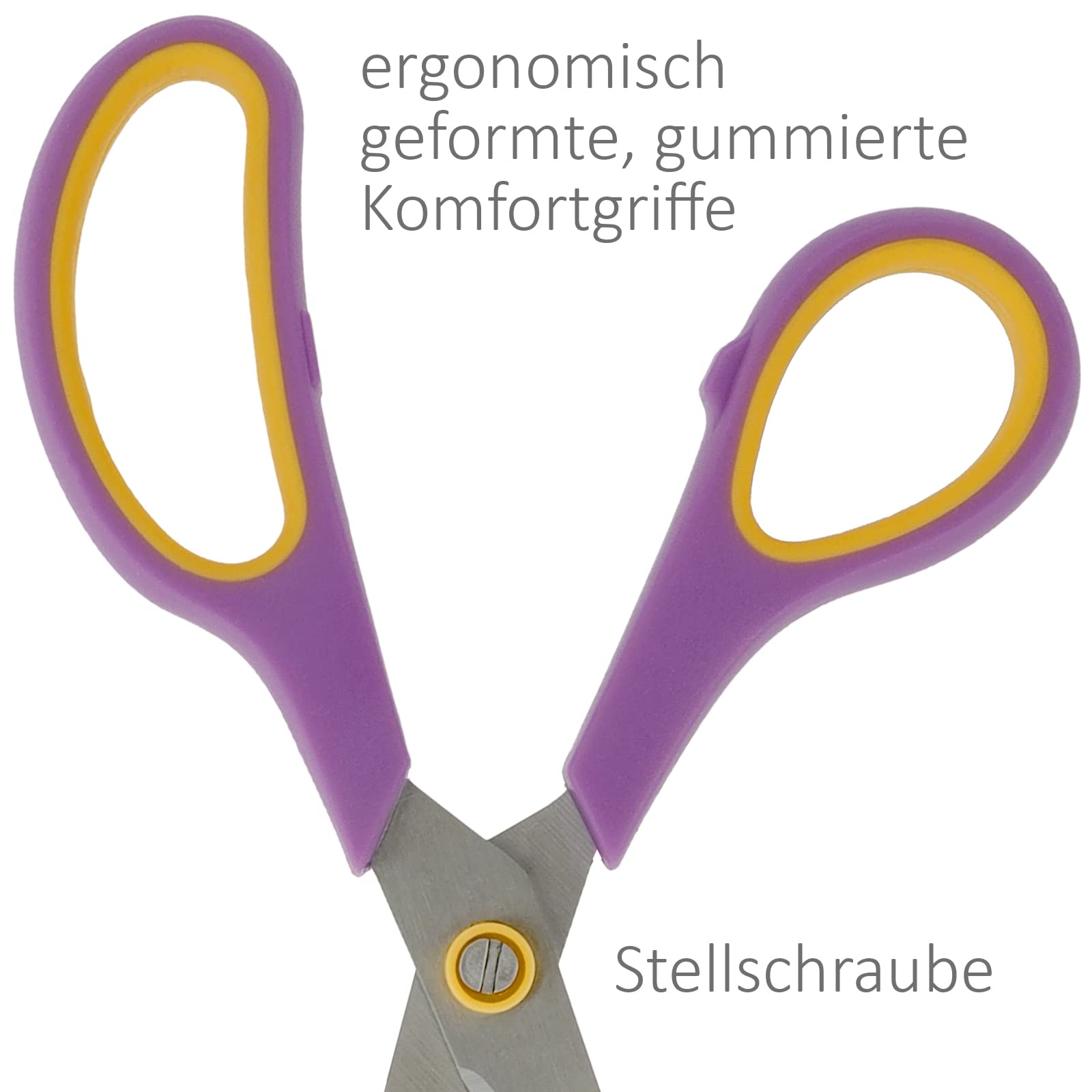Westcott Easy Grip Scissors Set - 3 Universal Sizes (13.8, 20.1, 24.7 cm) | Titanium Technology 5