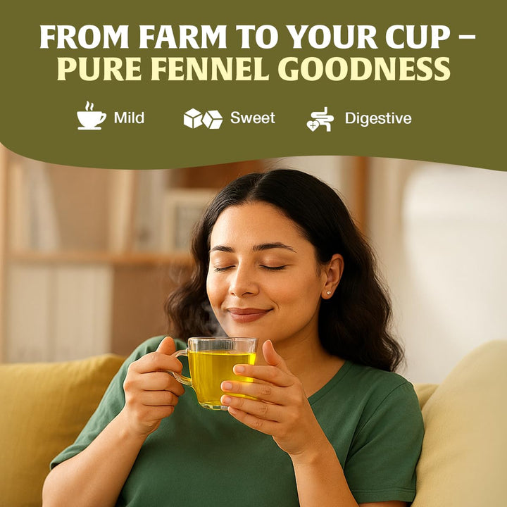 HANDPICK Fennel Tea (100 Eco Conscious Tea Bags) - Caffeine & Gluten Free