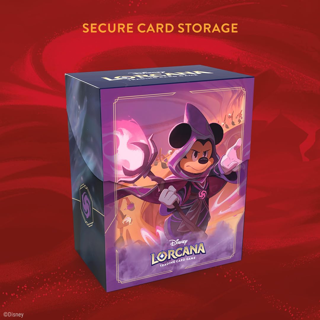 Ravensburger Disney Lorcana Deck Box Mickey Mouse Set 8 Reign of Jafar | Holds 80 Sleeved Cards | Multicolor 2