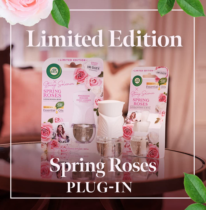 Air Wick - Spring Roses Plug-in Air Freshener Refill - 19ml Pack of 6