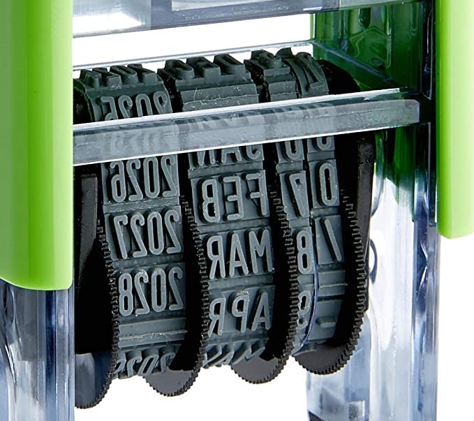 Cathedral Products Self Inking Date Stamp - 3.8mm Character Height | 12 Years of Dates 5