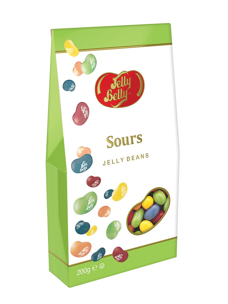 Jelly Belly Sours Gable Gift Box - Mouth-Watering Flavours | 200g 1