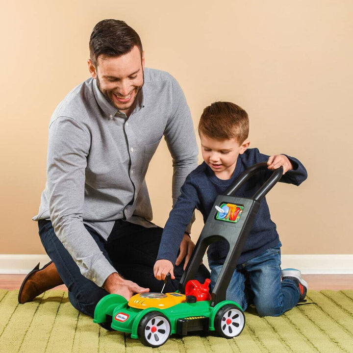 Little Tikes Gas 'n Go Mower - Realistic Play Lawn Mower with Mechanical Sounds & Movable Throttle for Toddlers 18 Months+