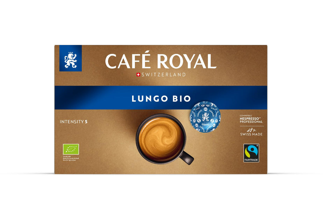 Café Royal Professional Pads, Bio Lungo, 50 Pods for Nespresso Professional Machines