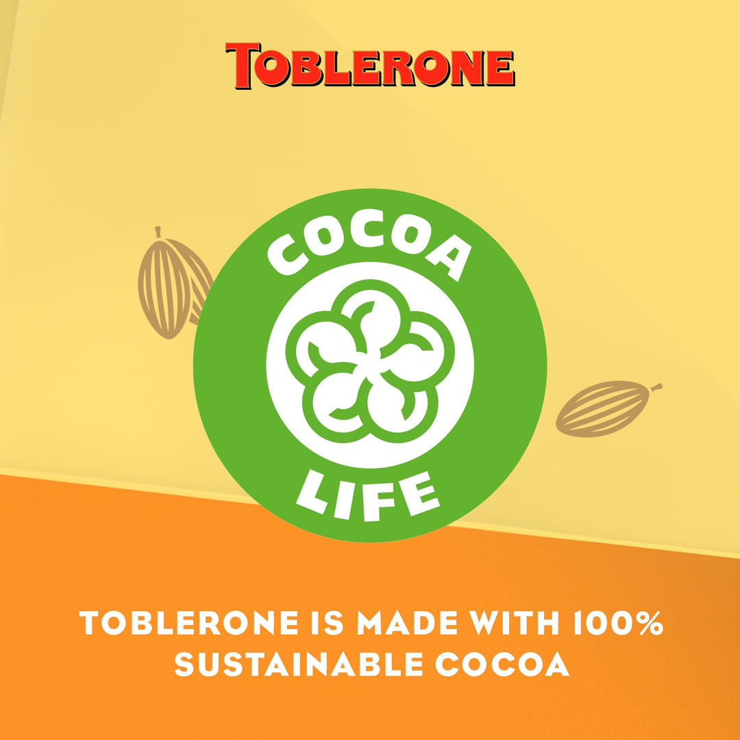 Toblerone - Milk Chocolate with Honey and Almond Nougat Large Gift Bar 340g
