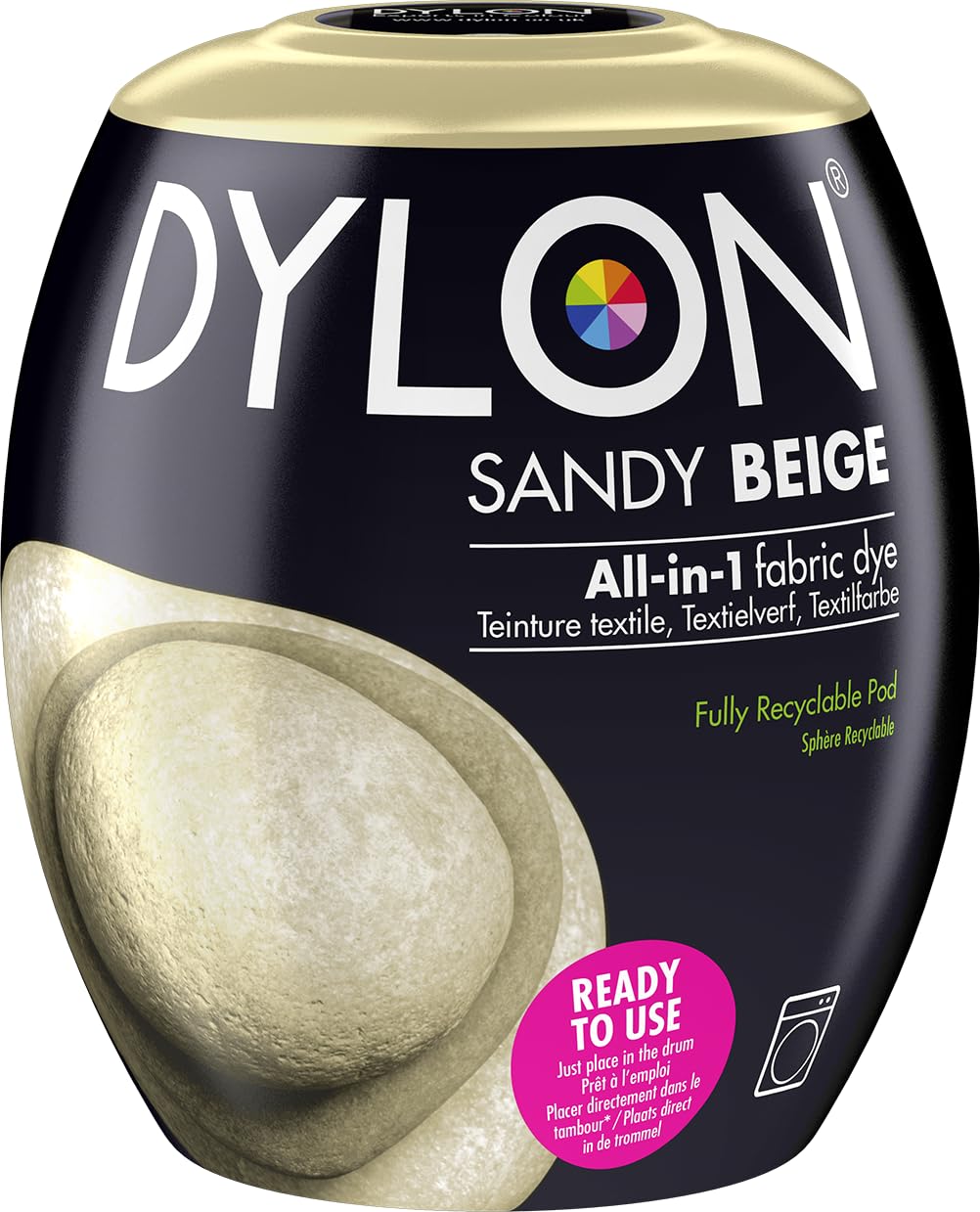 Dylon Textilfarbstoff-Pod für Waschmaschinen, Sandbeige, 350 g