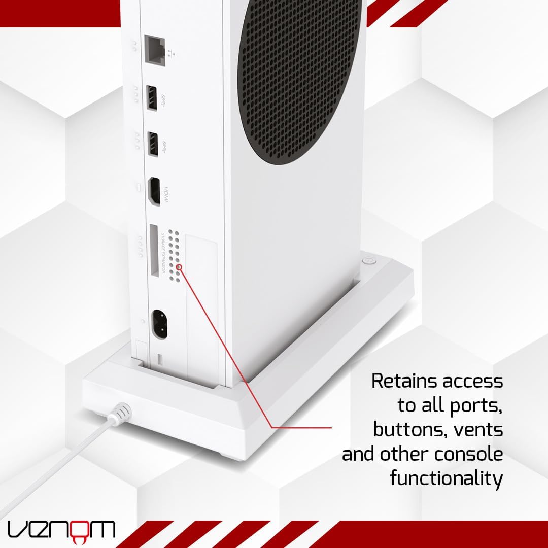 Venom LED Light-Up Console Stand for Xbox Series S - Multi-Color RGB Lighting with USB Power