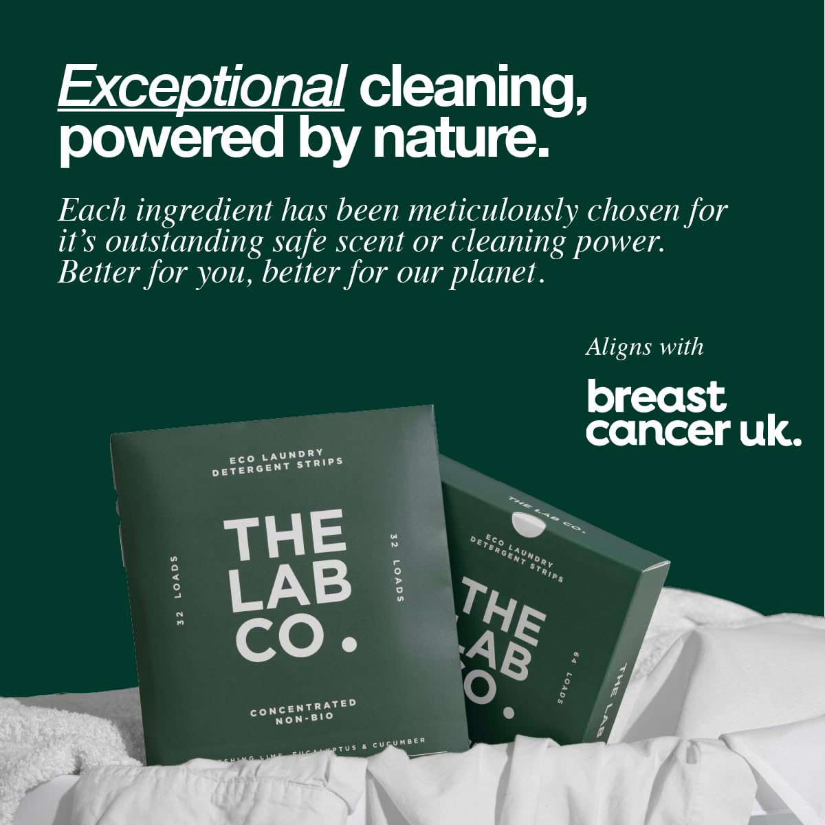 The Lab Co. Laundry Detergent Strips | Eco Ultra-Concentrate | Refreshing Scent | 64 Count 5