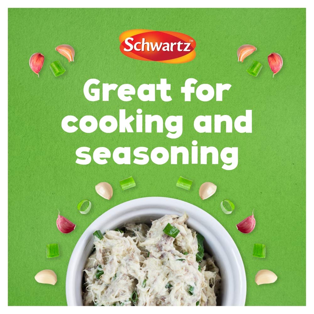 Schwartz Garlic Salt - Savoury Flavour Enhancer | 73g Jar | Pack of 6 3
