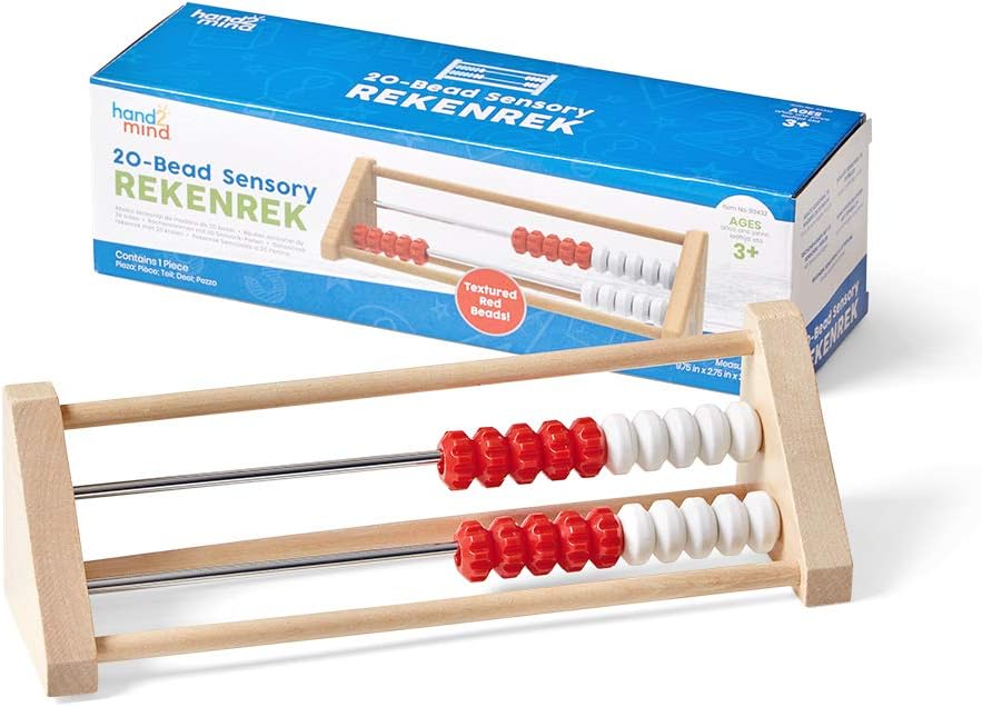 Learning Resources 20-Bead Sensory Rekenrek - Wooden Abacus for Kids Math Learning 1