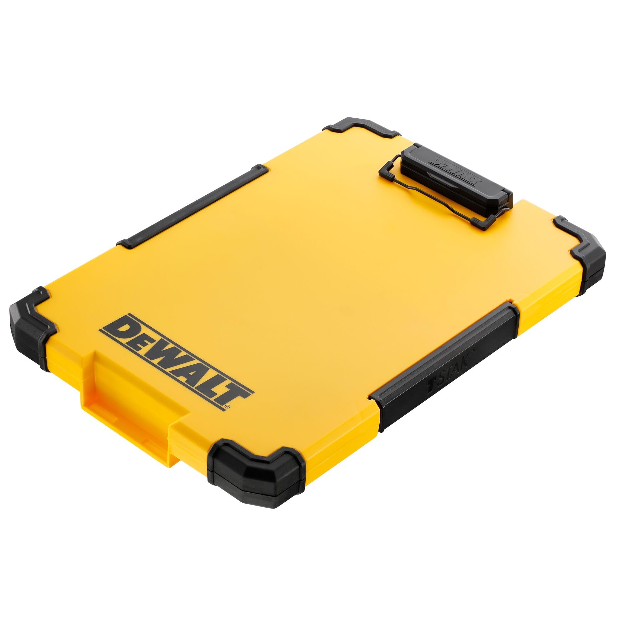 DEWALT TSTAK Clipboard with Dual Storage and LED Light | Plastic/Metal | Multi Color 1