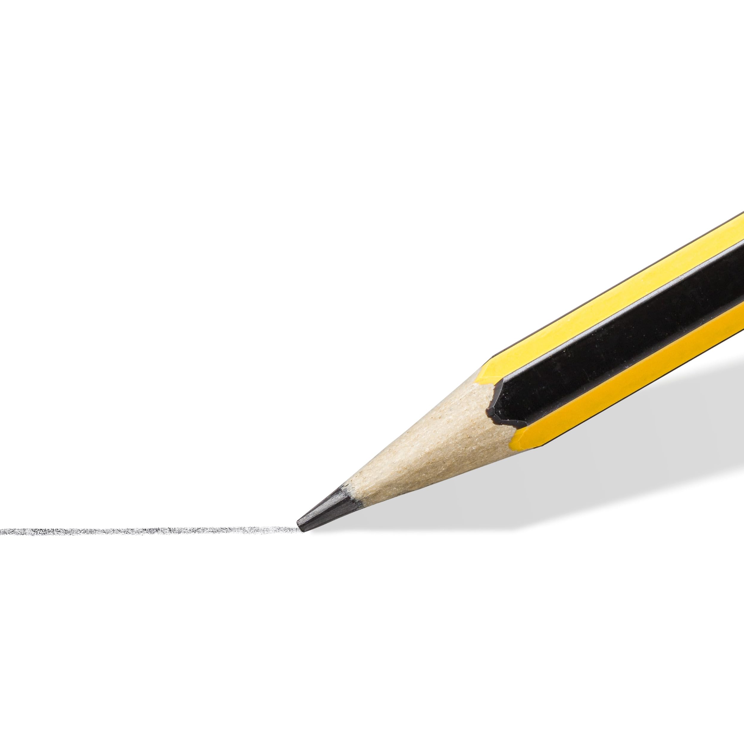 STAEDTLER Noris Graphite Pencil with Eraser Tip HB - Break-Resistant Wood Casing (3 Count) 3