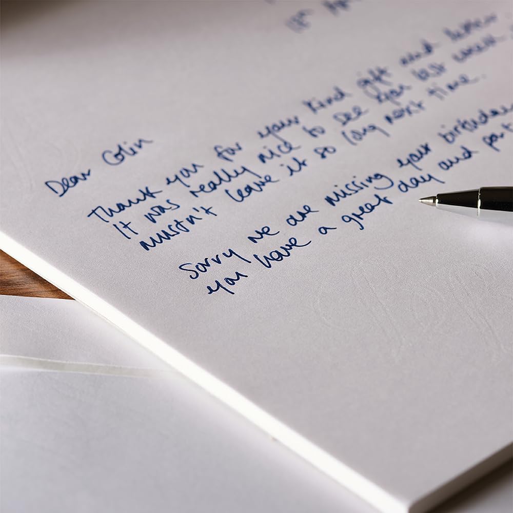 Basildon Bond Writing Pad - 40 Sheets White Paper | 137 x 178 mm Duke Size
