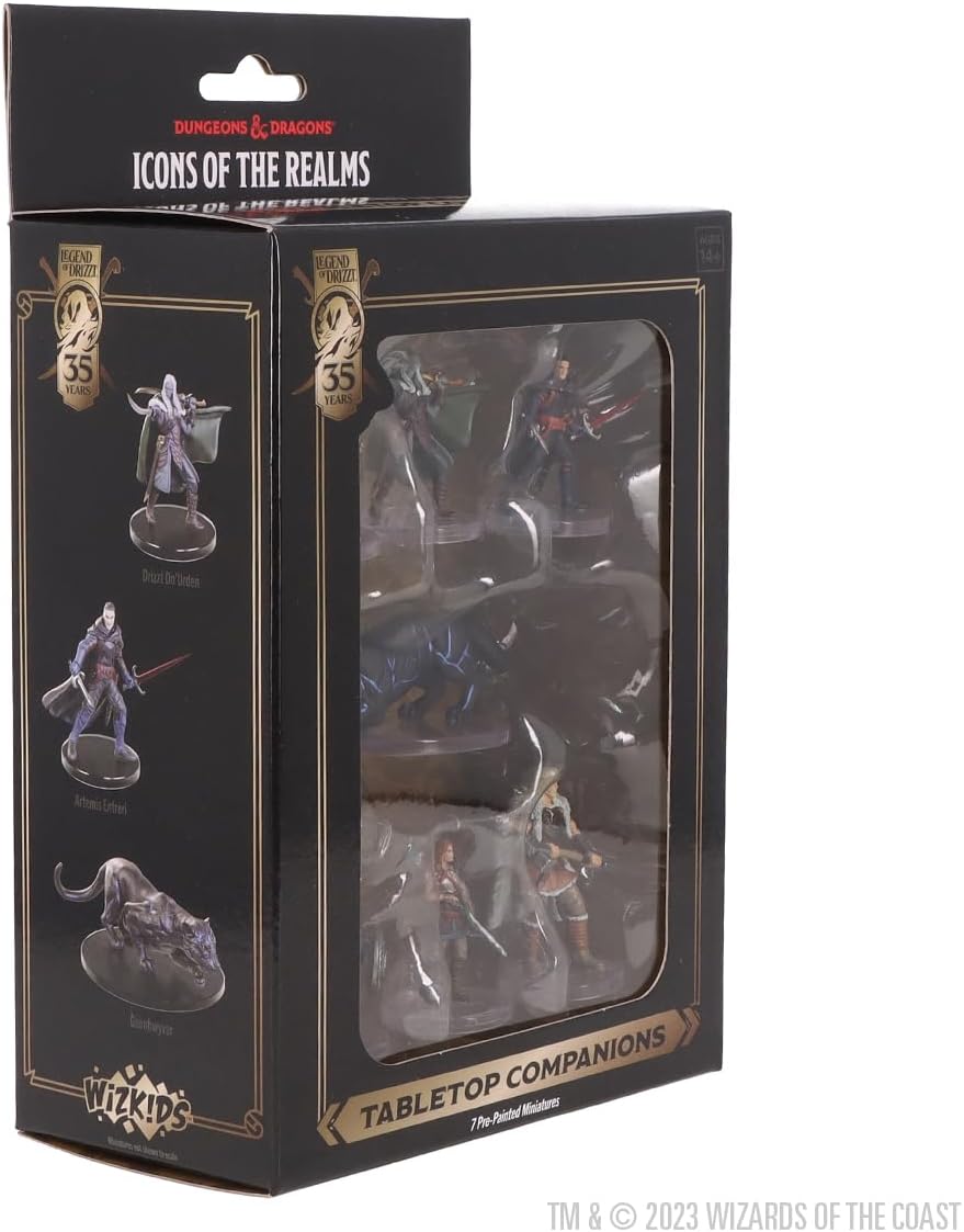 Wizkids D&amp;D The Legend of Drizzt 35. Jubiläums-Miniaturen, vorbemalte Tabletop-Begleiter, Box-Set 3