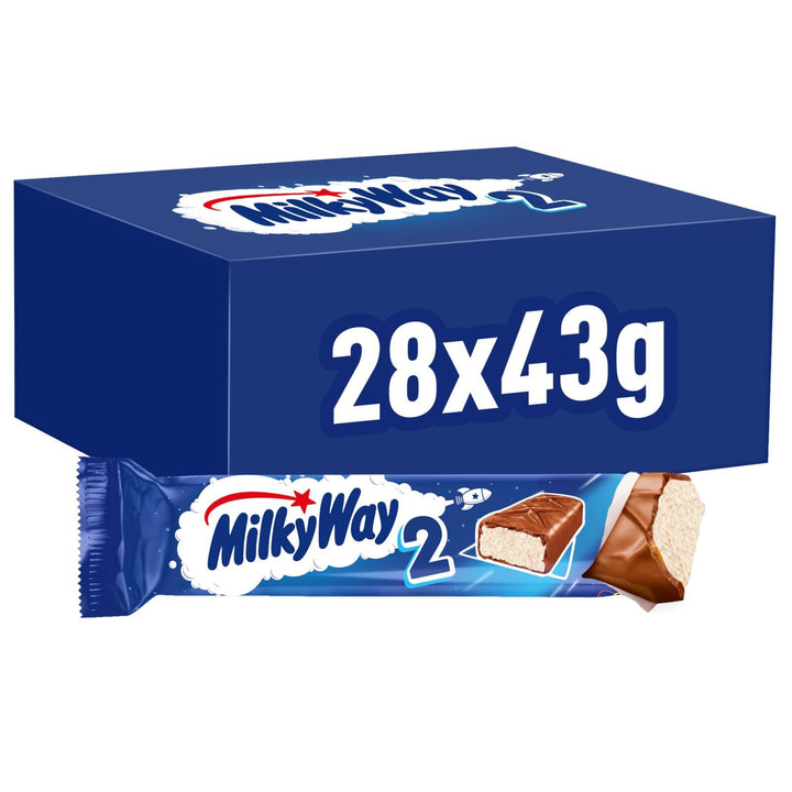 Milky Way Milk Chocolate & Nougat Bars Bulk Box (28 x 43g)