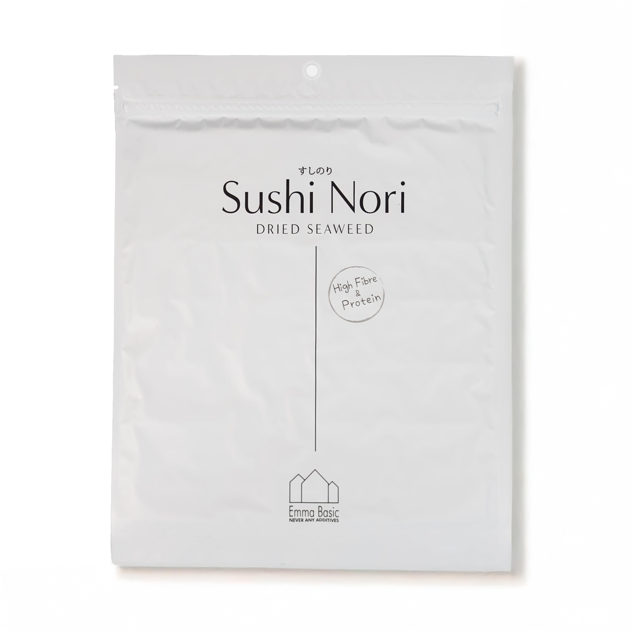 Emma Basic Sushi Nori Seaweed Sheets - Young & Fresh | High Protein (7 Count)