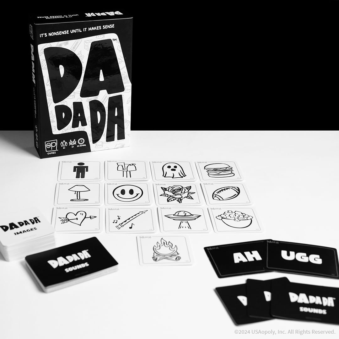USAOPOLY Dadada - The Nonsensical Party Game | Ages 8+ | 2+ Players | 15-30 Min Play Time