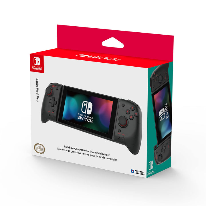 HORI Split Pad Pro (Translucent Black) for Nintendo Switch - Officially Licensed Controller for Handheld Mode