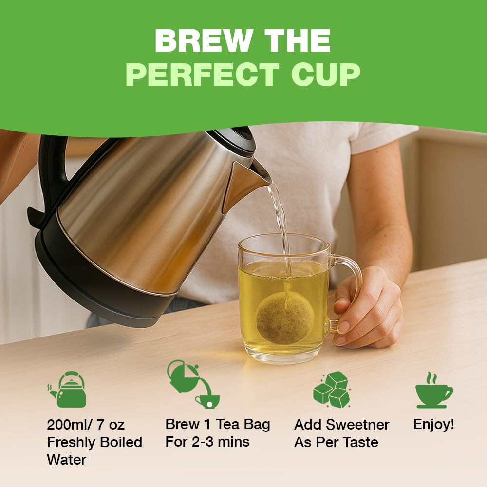 HANDPICK Moringa Tea Bags - 100 Count Caffeine Free Herbal Tea | Non-GMO, Eco-Conscious Teabags 7