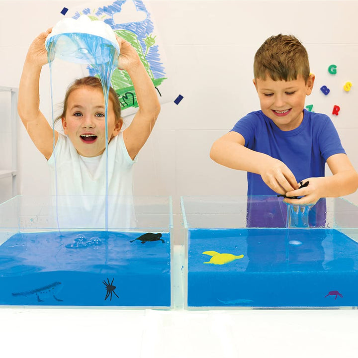 ZIMPLI Slime Play Blue - DIY Slime Kit for Kids, Reusable Sensory Activity Toy