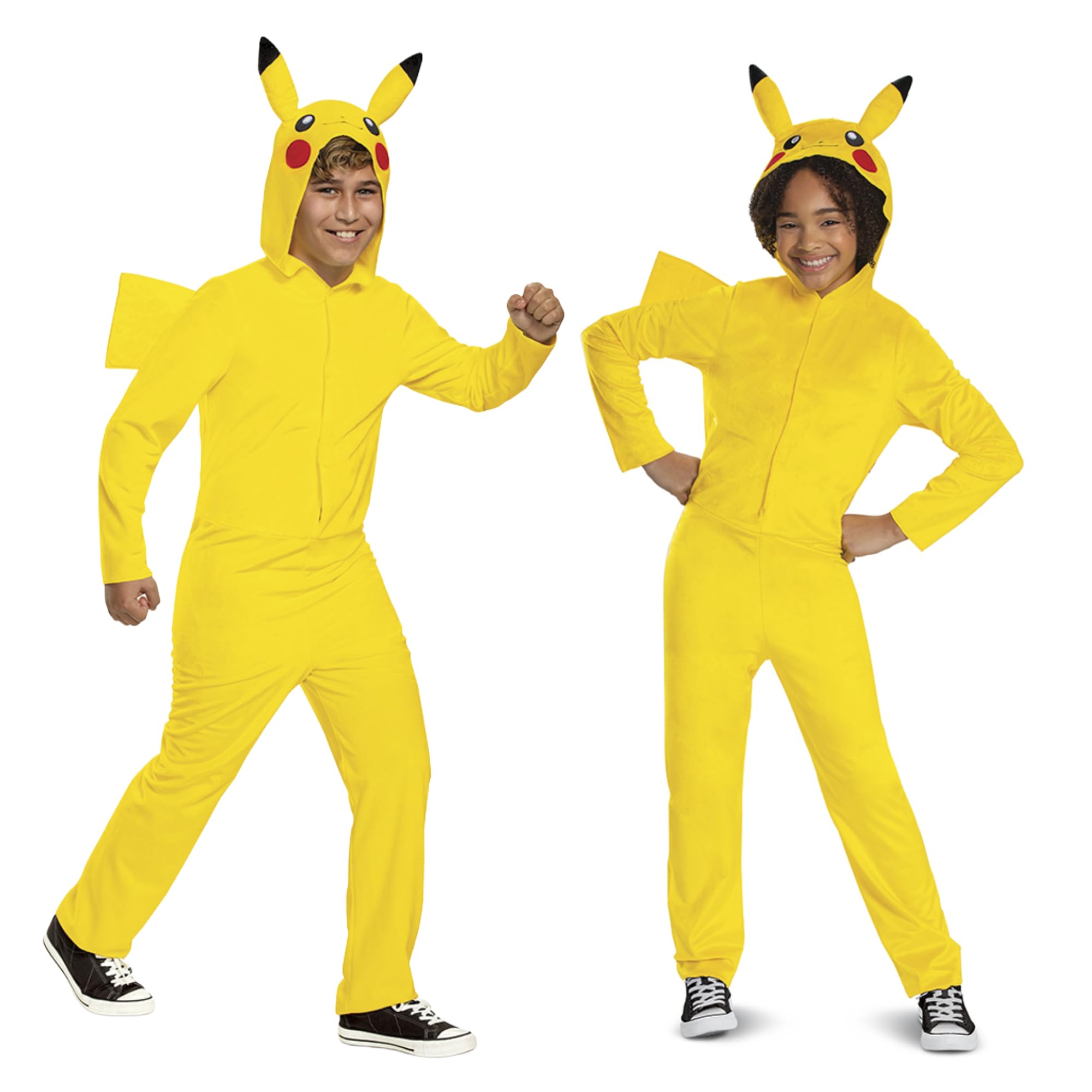 Pokémon Pikachu Jumpsuit for Kids - Officially Licensed by Disguise | Size 14-16 Years