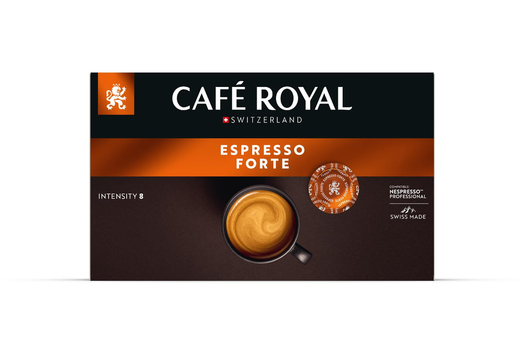 Café Royal Espresso Forte - 50 Professional Coffee Pads for Nespresso Business Solutions