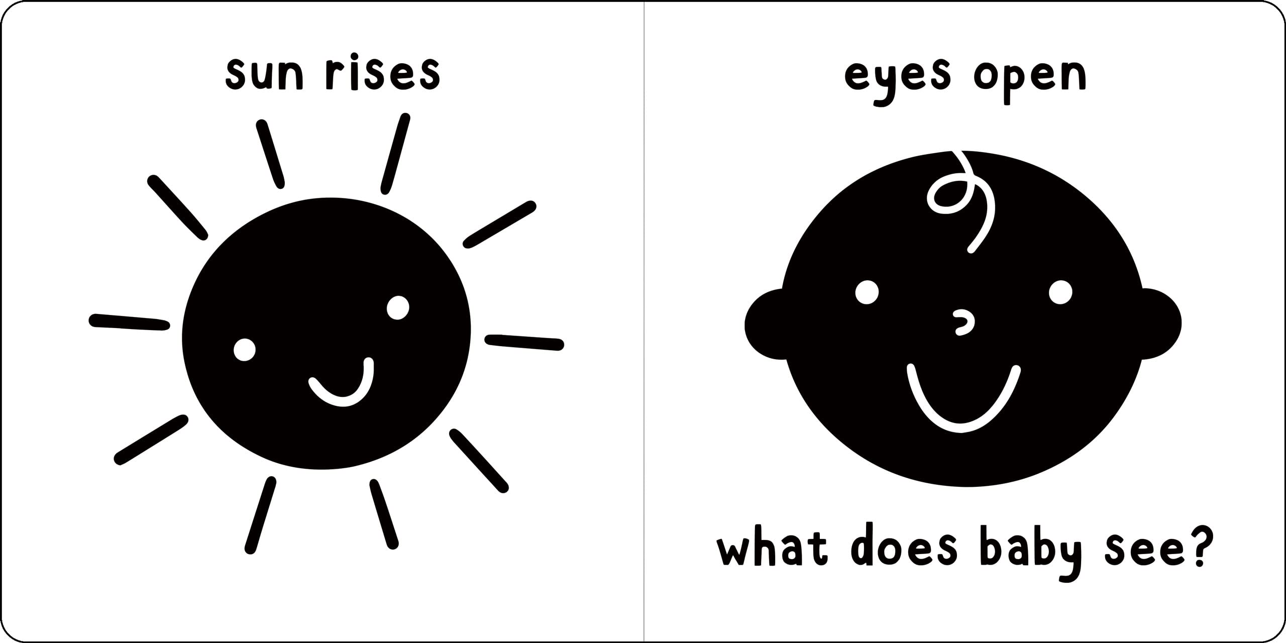 Peter Pauper Press What Does Baby See? High-Contrast Board Book for Early Learning | Ages 0+ 3