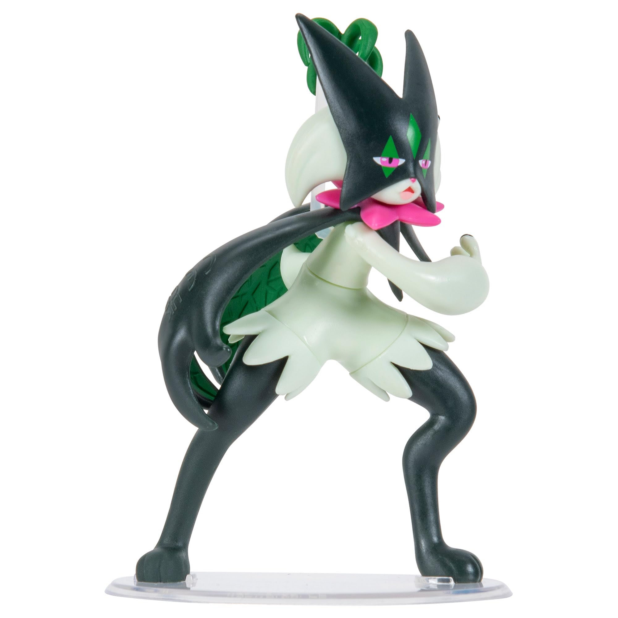 Pokémon Meowscarada Battle Feature Figure - 4.5-Inch Action Figure wit