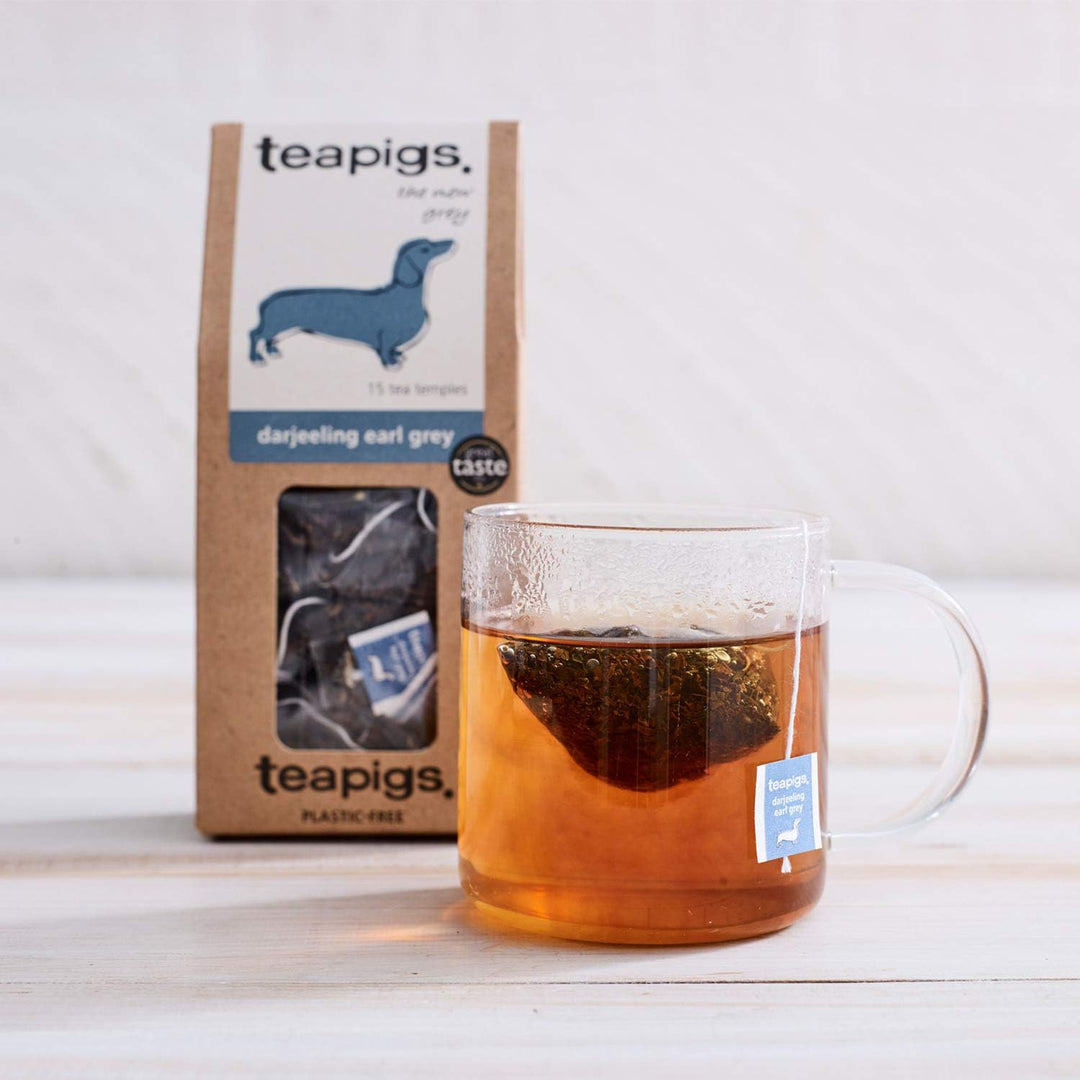 Tea Pigs Darjeeling Earl Grey Whole Leaf Tea Bags - 15 x 37.5g