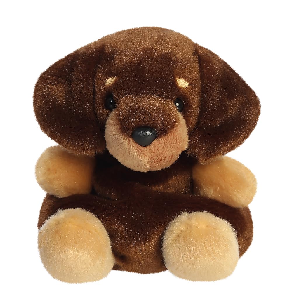 AURORA Palm Pals Houdini Dachshund 13cm Soft Toy - Collectible, Giftable, Cuddly 1