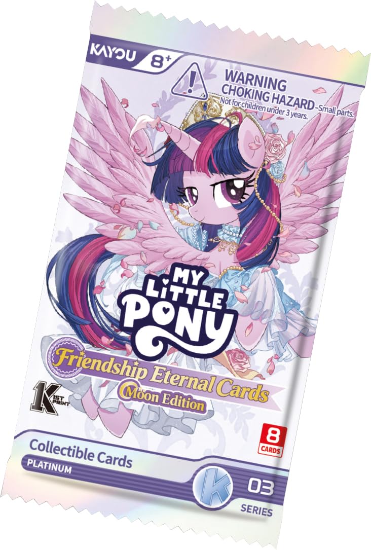 Kayou My Little Pony Friendship Eternal Collectible Cards - Moon Edition Booster Pack | 12 Packs Per Display | 8 Cards Per Pack 1